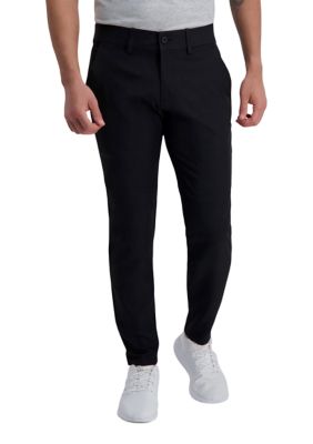 Haggar Men's The Active Seriesâ¢ 365 Modern Slim Fit Flat Front Pant, Black, 34 x 29
