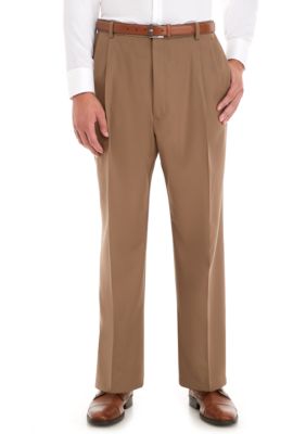 haggar cool 18 pleated pants