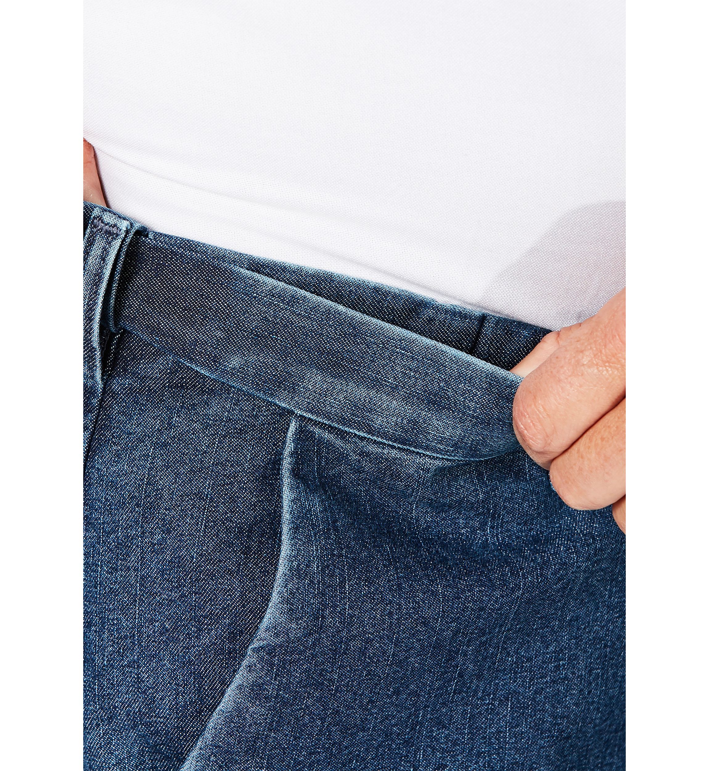 Big & Tall Stretch Denim Classic Fit Flat Front Pants
