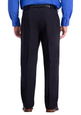 Haggar Big & Tall Work To Weekend PRO Relaxed Fit Flat Front Casual Pants