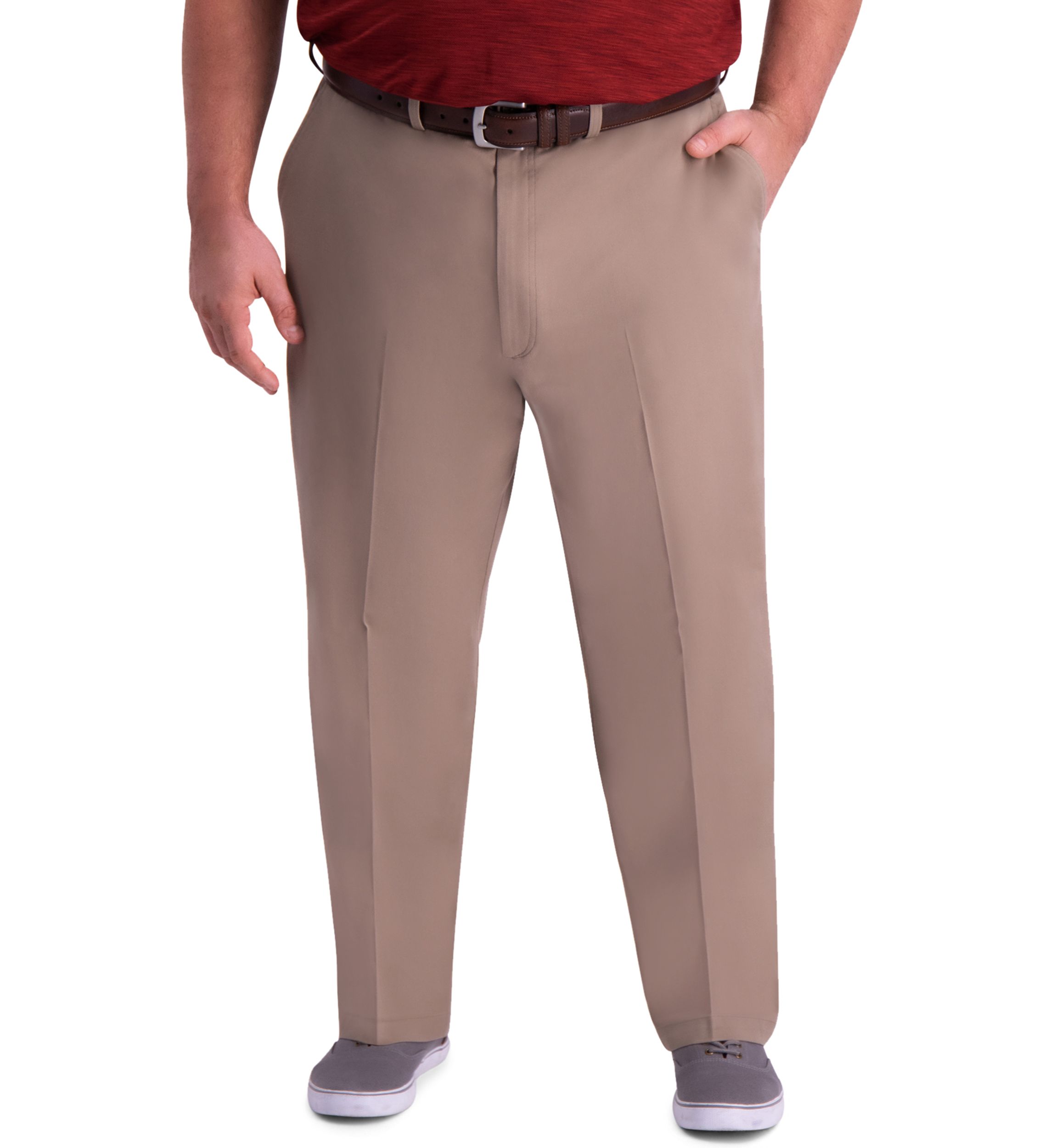 Big & Tall Premium Comfort Classic Fit Flat Front Khaki Pants