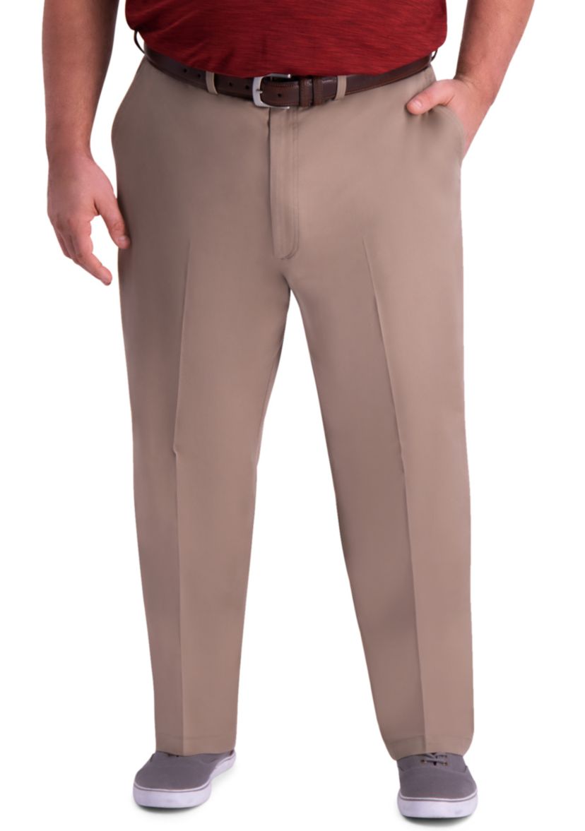 Big & Tall Premium Comfort Classic Fit Flat Front Khaki Pants