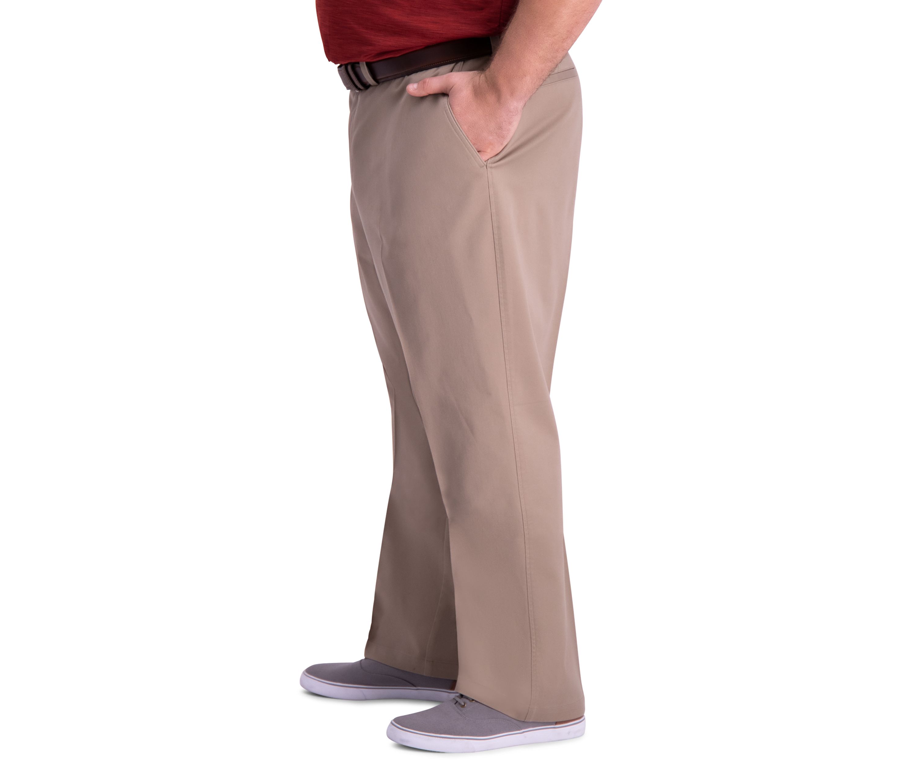 Big & Tall Premium Comfort Classic Fit Flat Front Khaki Pants