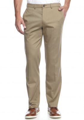 Haggar Men's Big & Tall Premium No Iron Classic Fit Flat Front Pants, 48 x 30