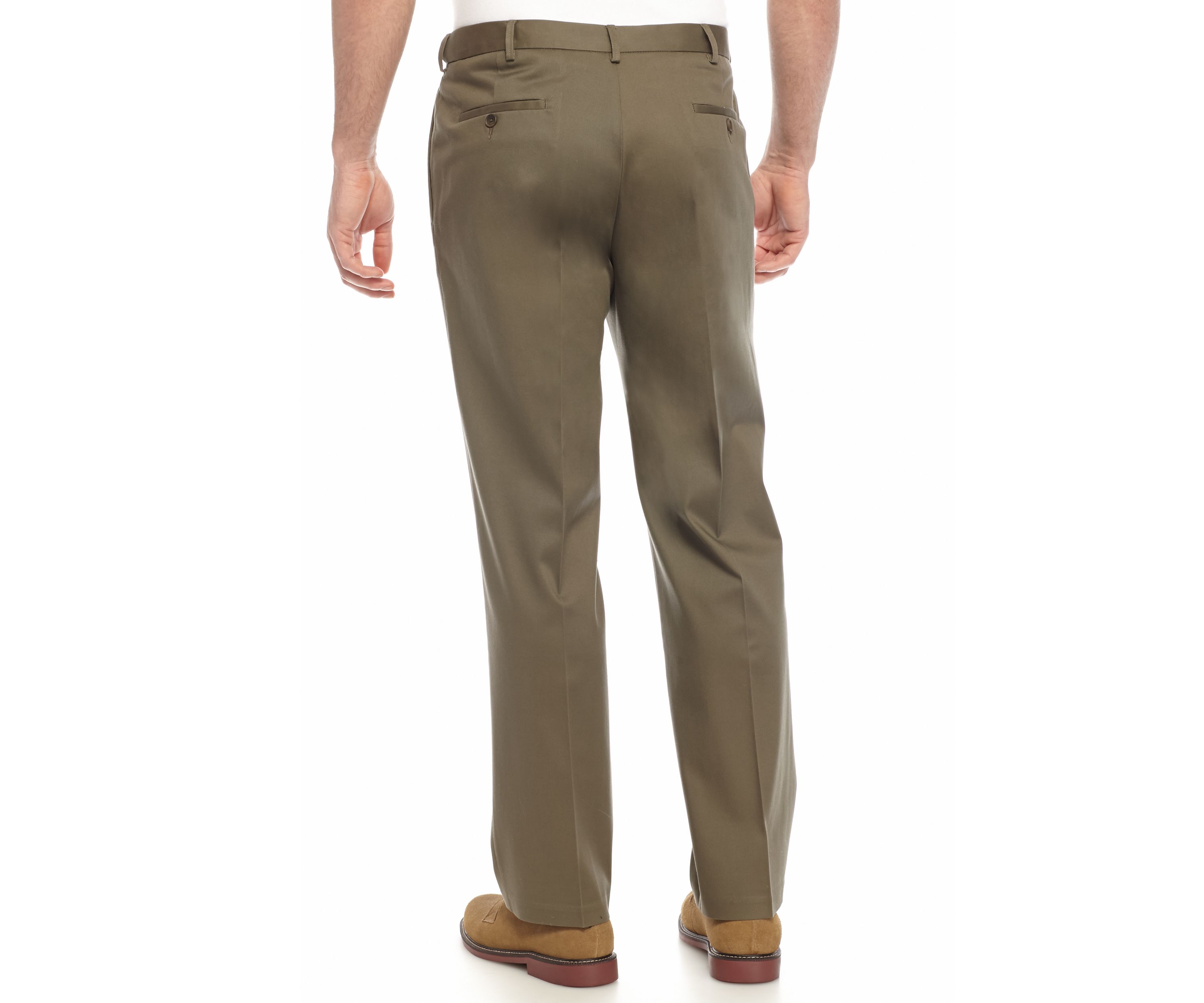 Big & Tall Premium No Iron Classic Fit Pleat Front Khaki Pants