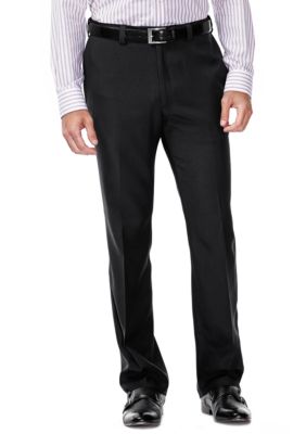 Haggar® Classic Fit Flat Front Expandable Waist Dress Pants | belk