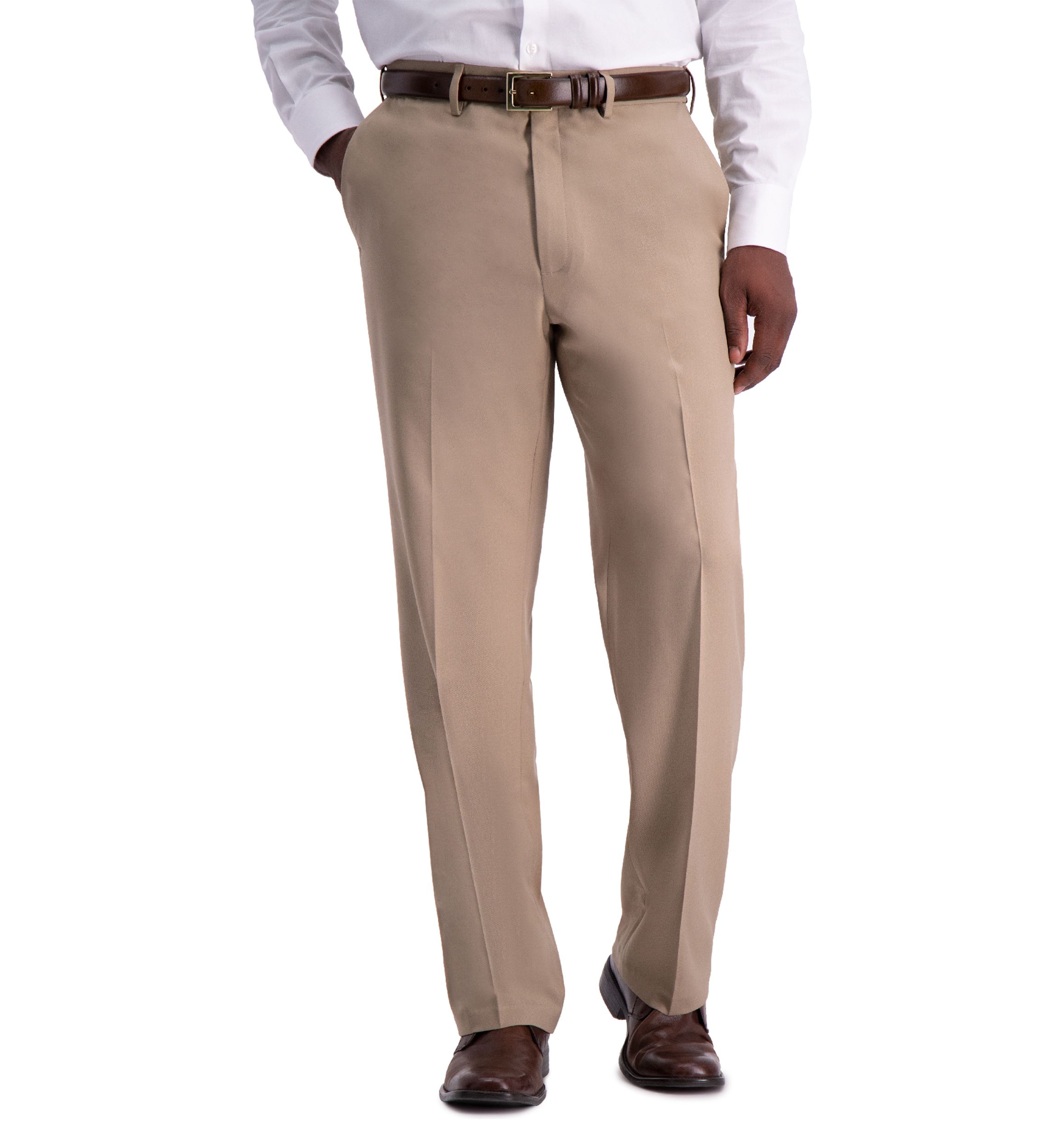 Premium Comfort Fit Flat Front Dress Pants
