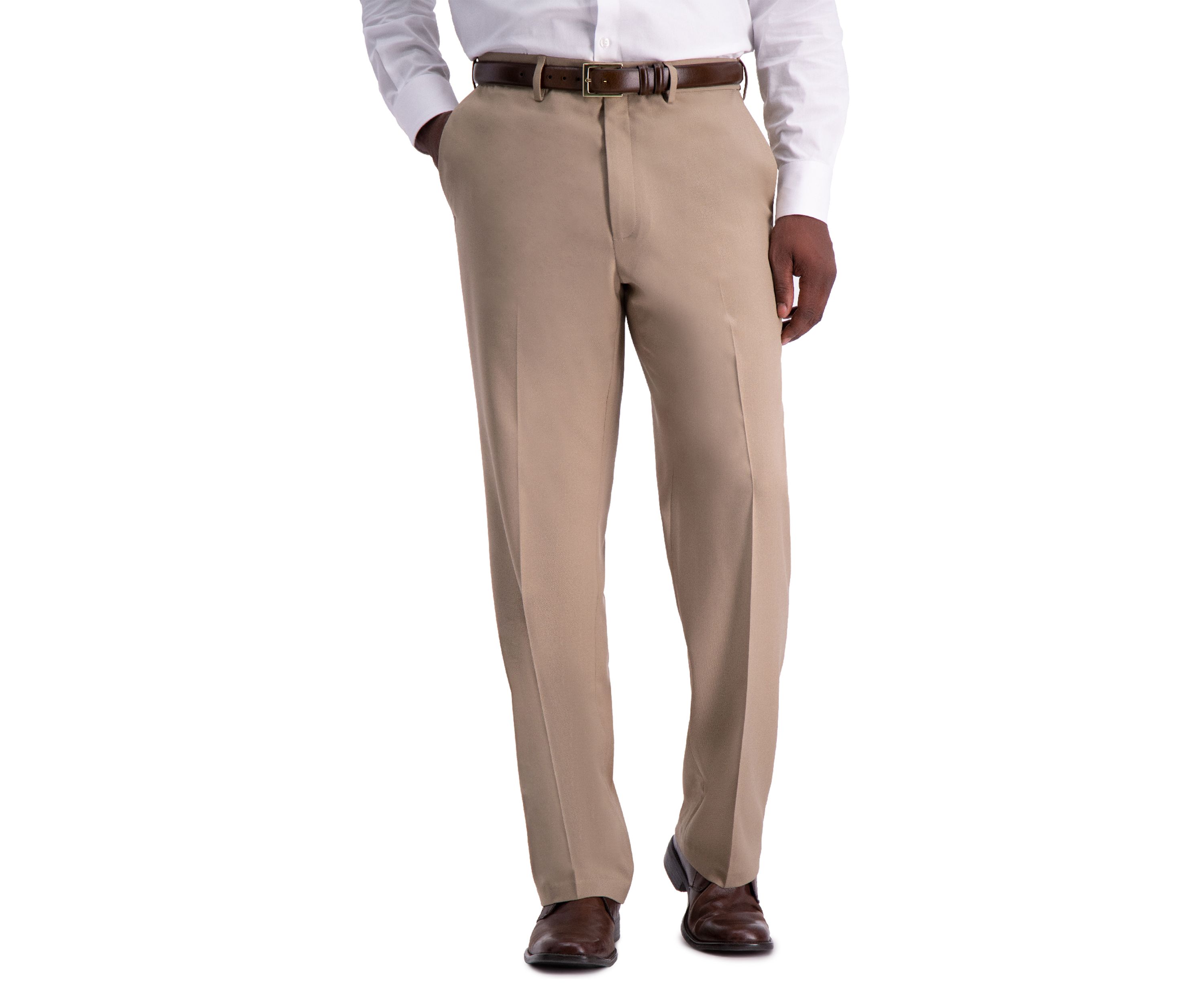 Premium Comfort Fit Flat Front Dress Pants