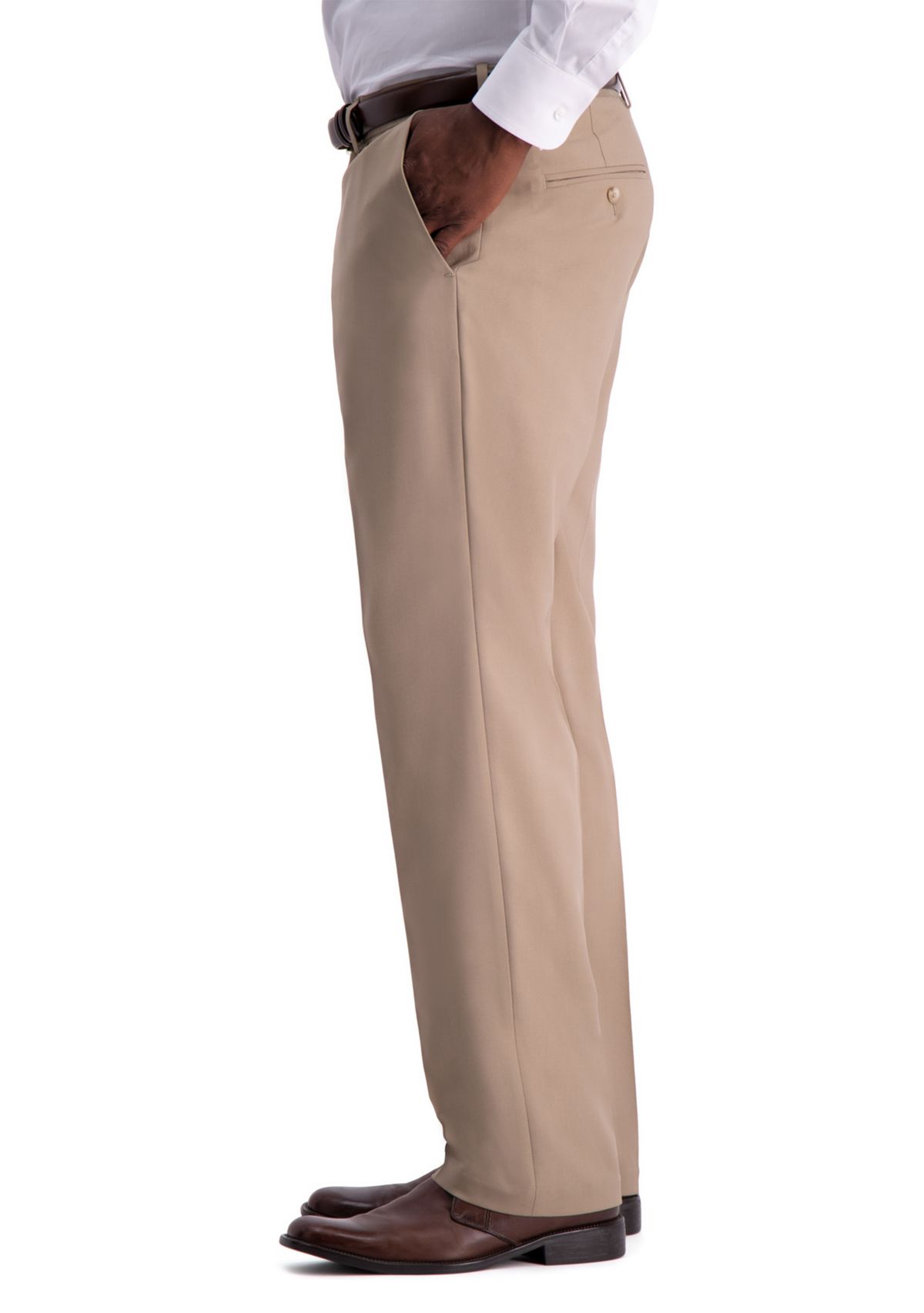 Premium Comfort Fit Flat Front Dress Pants