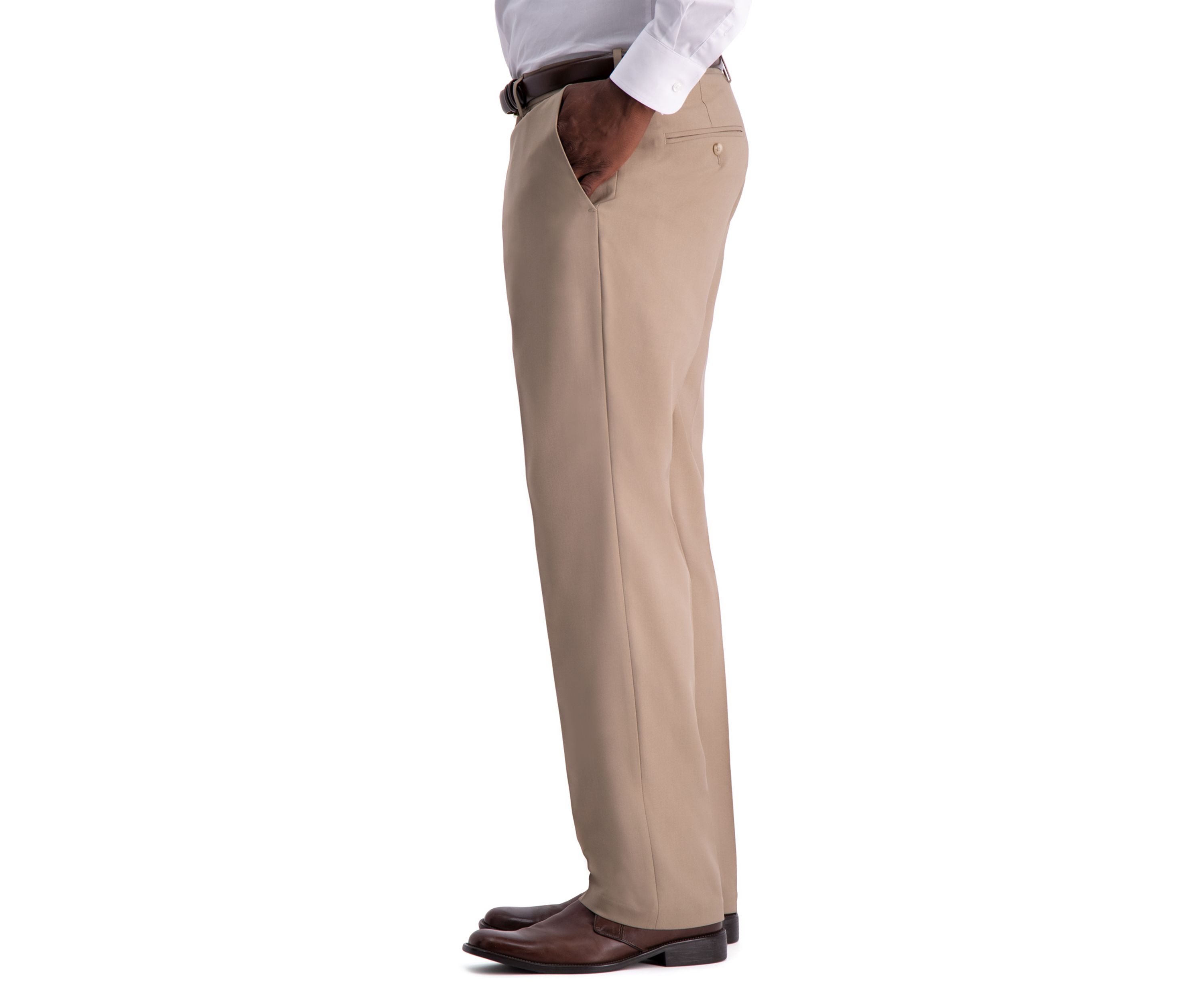 Premium Comfort Fit Flat Front Dress Pants