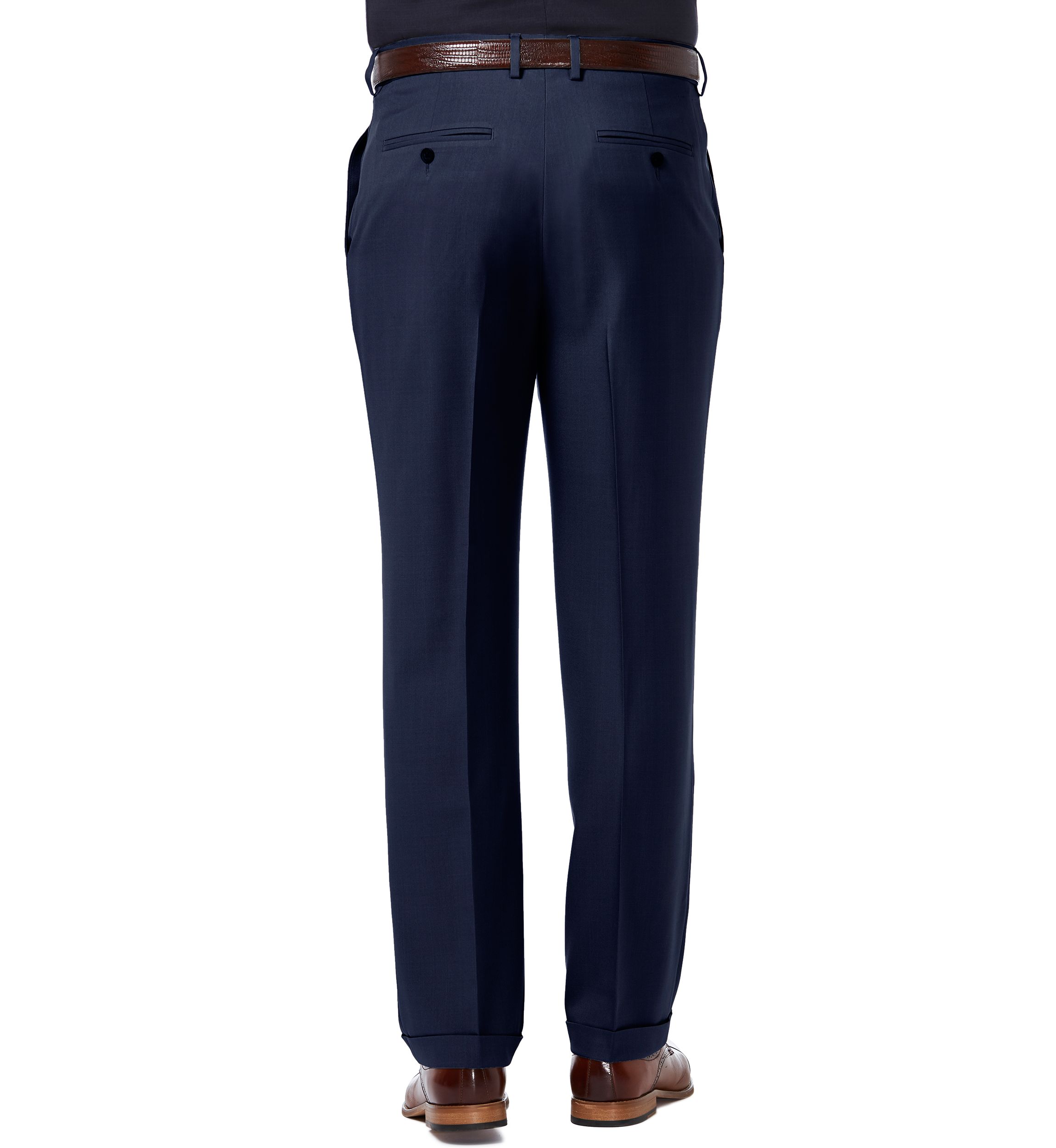 Premium Comfort 4 Way Stretch Classic Fit Pleat Dress Pants