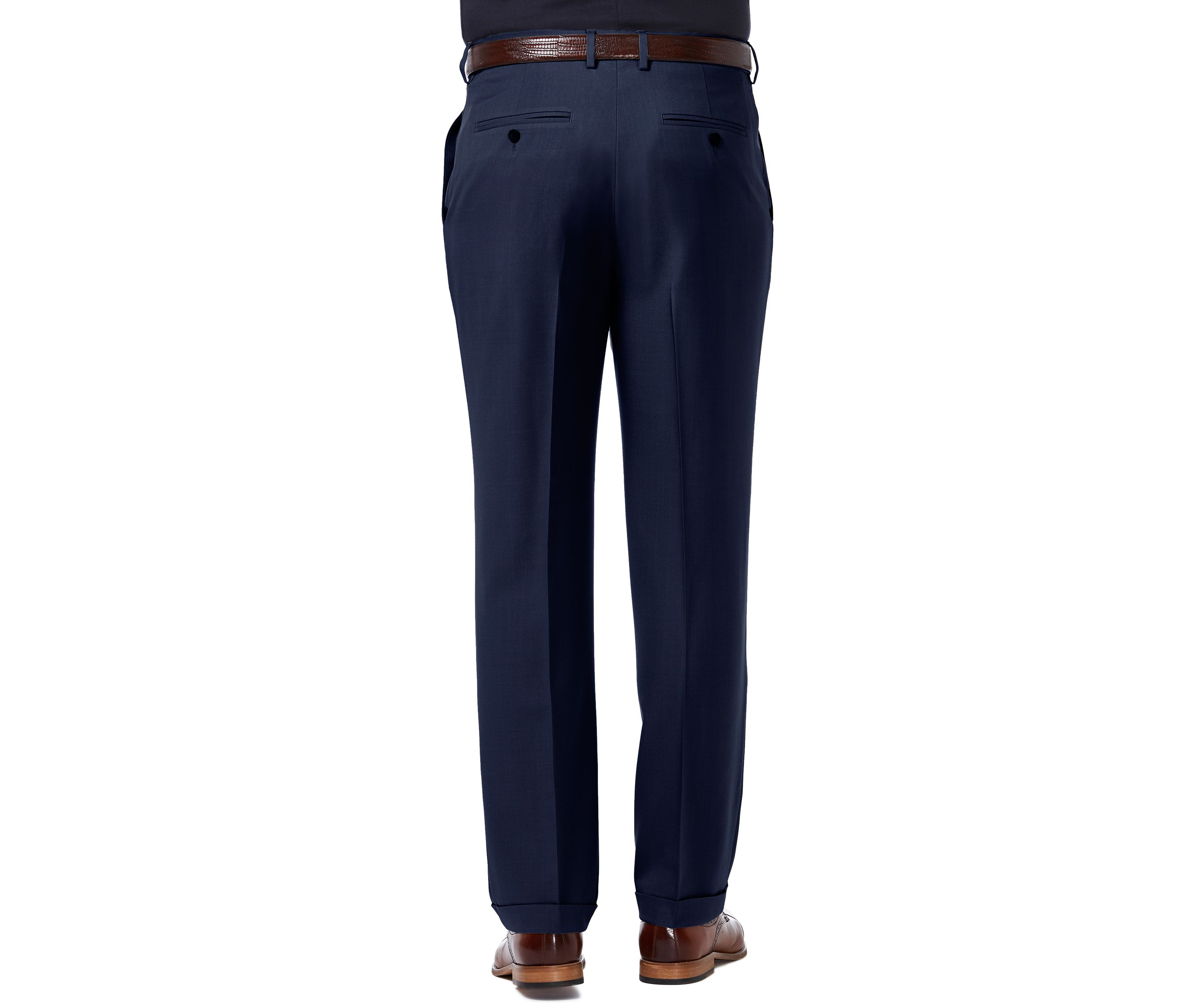 Premium Comfort 4 Way Stretch Classic Fit Pleat Dress Pants