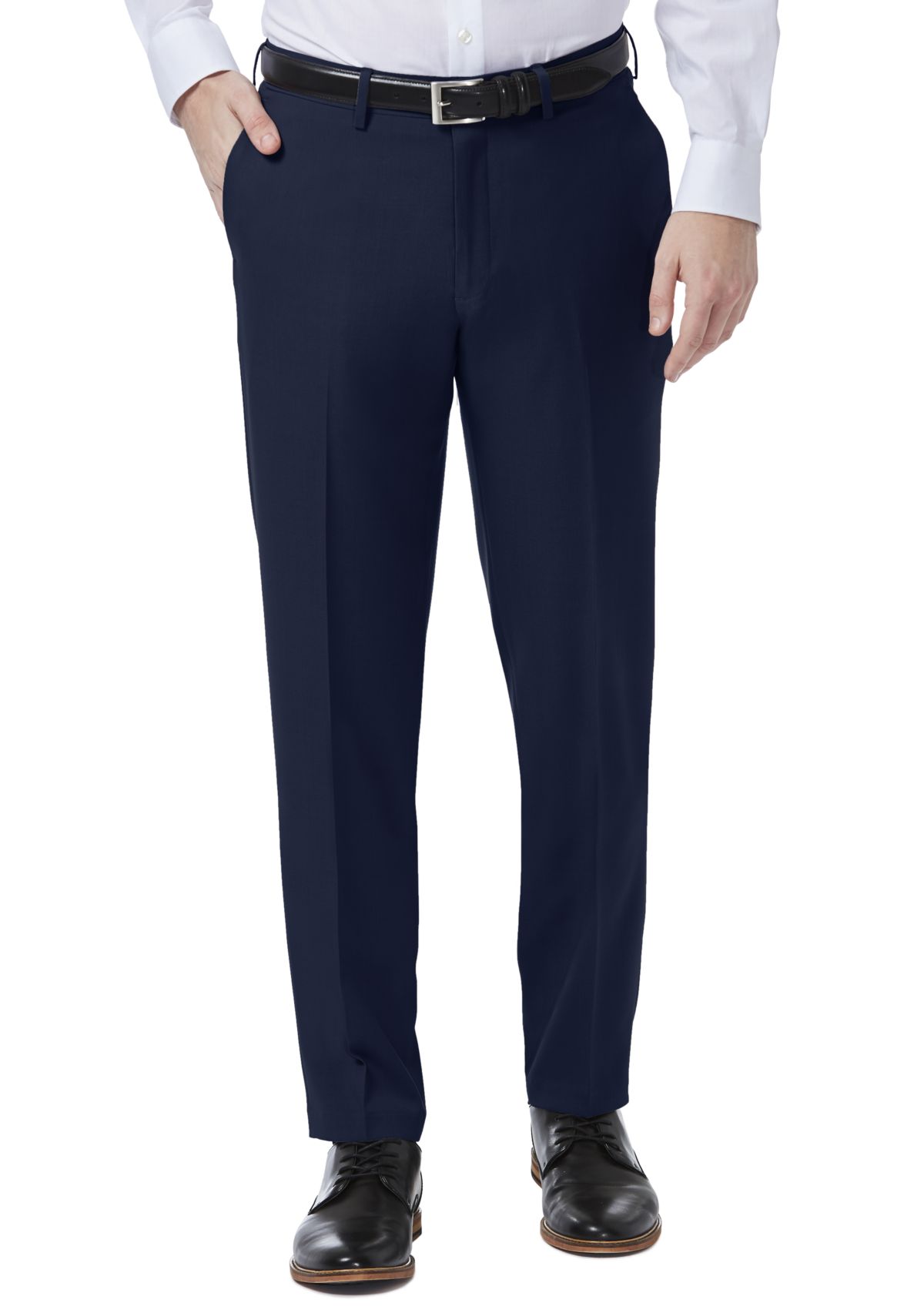 Haggar Premium Comfort 4-Way Stretch Slim Fit Flat Front Dress Pants