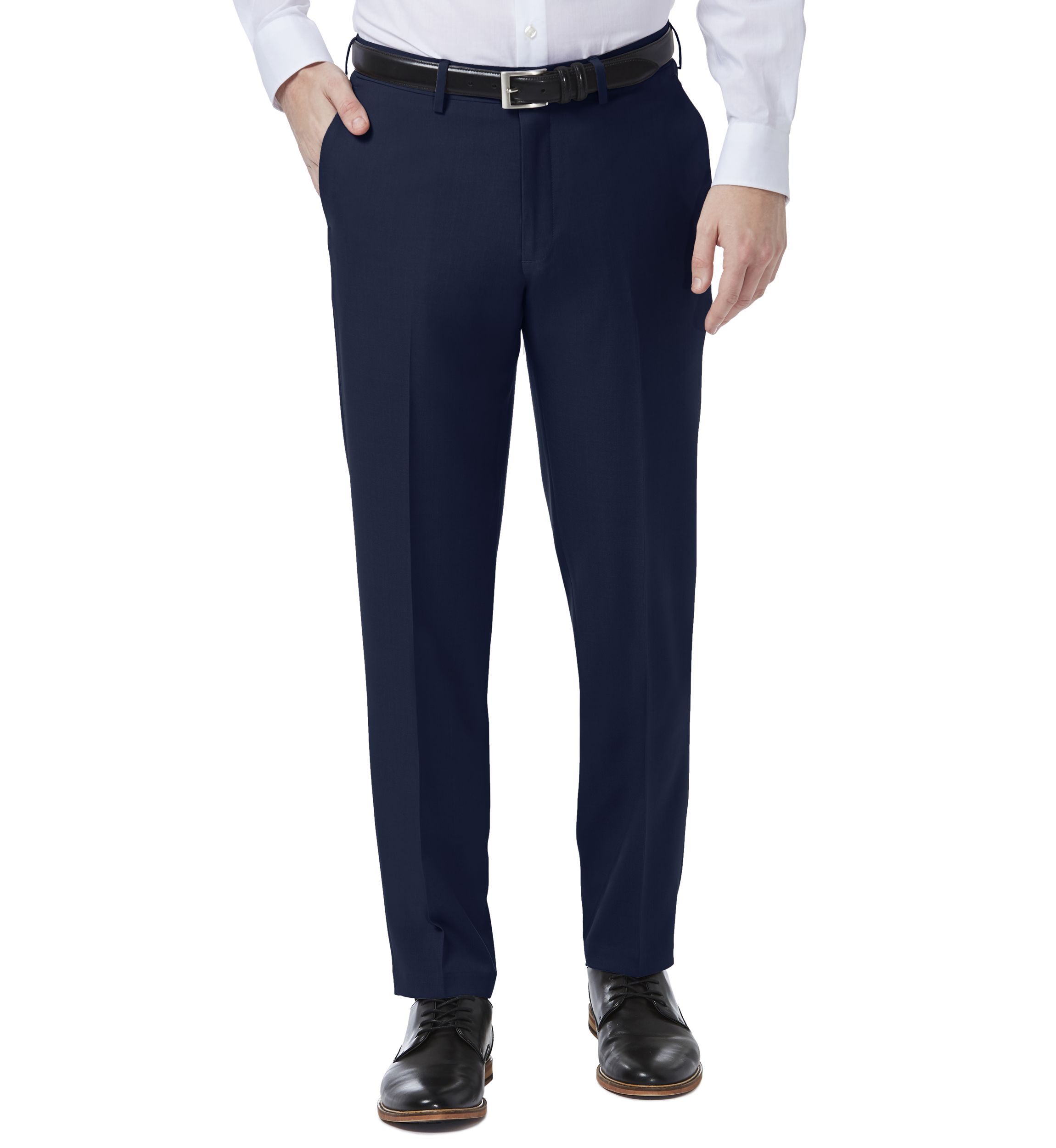 Haggar Premium Comfort 4-Way Stretch Slim Fit Flat Front Dress Pants