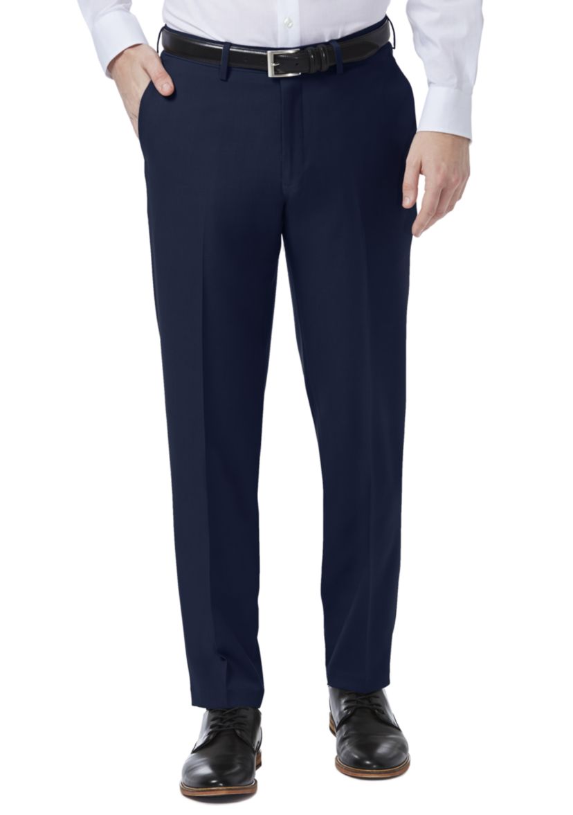 Haggar Premium Comfort 4-Way Stretch Slim Fit Flat Front Dress Pants