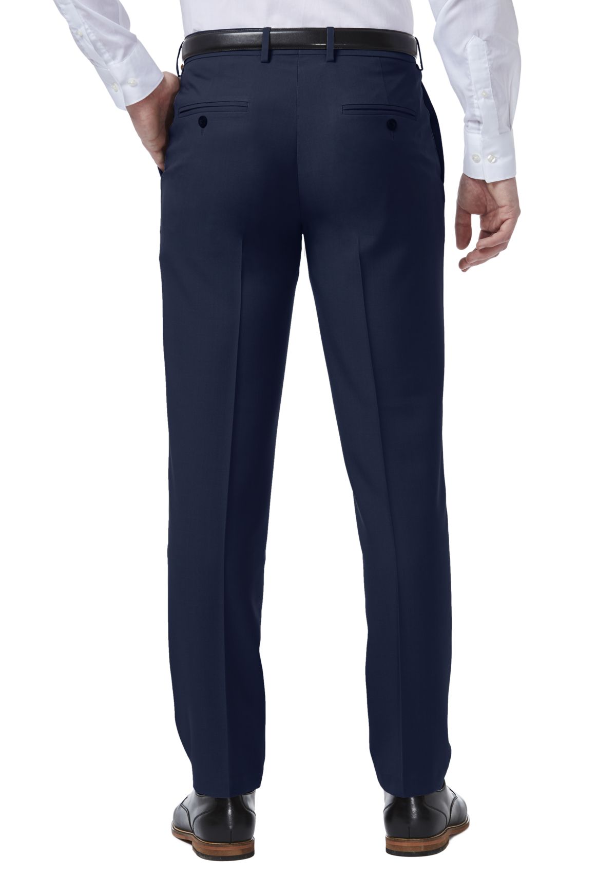 Haggar Premium Comfort 4-Way Stretch Slim Fit Flat Front Dress Pants