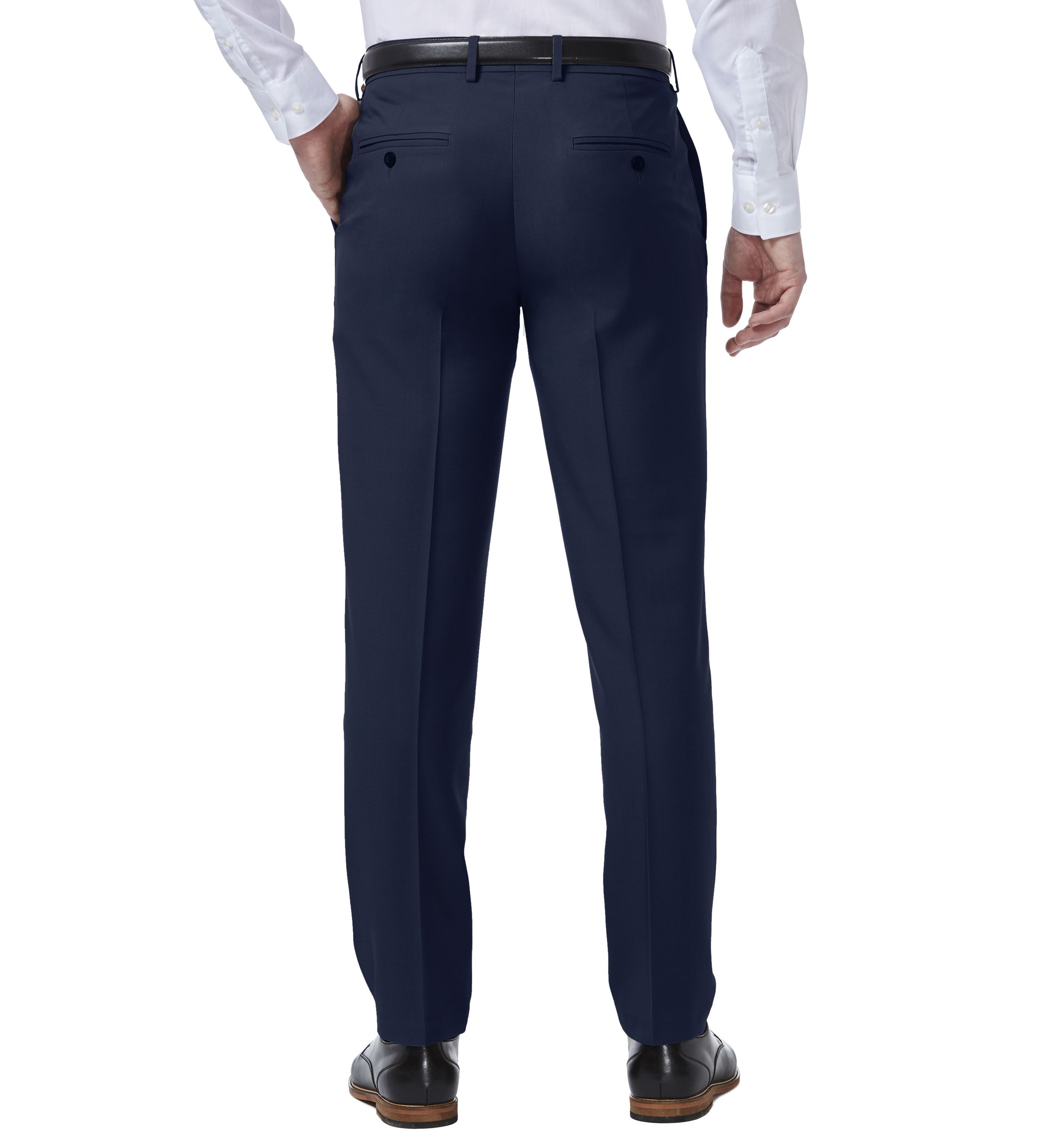 Haggar Premium Comfort 4-Way Stretch Slim Fit Flat Front Dress Pants