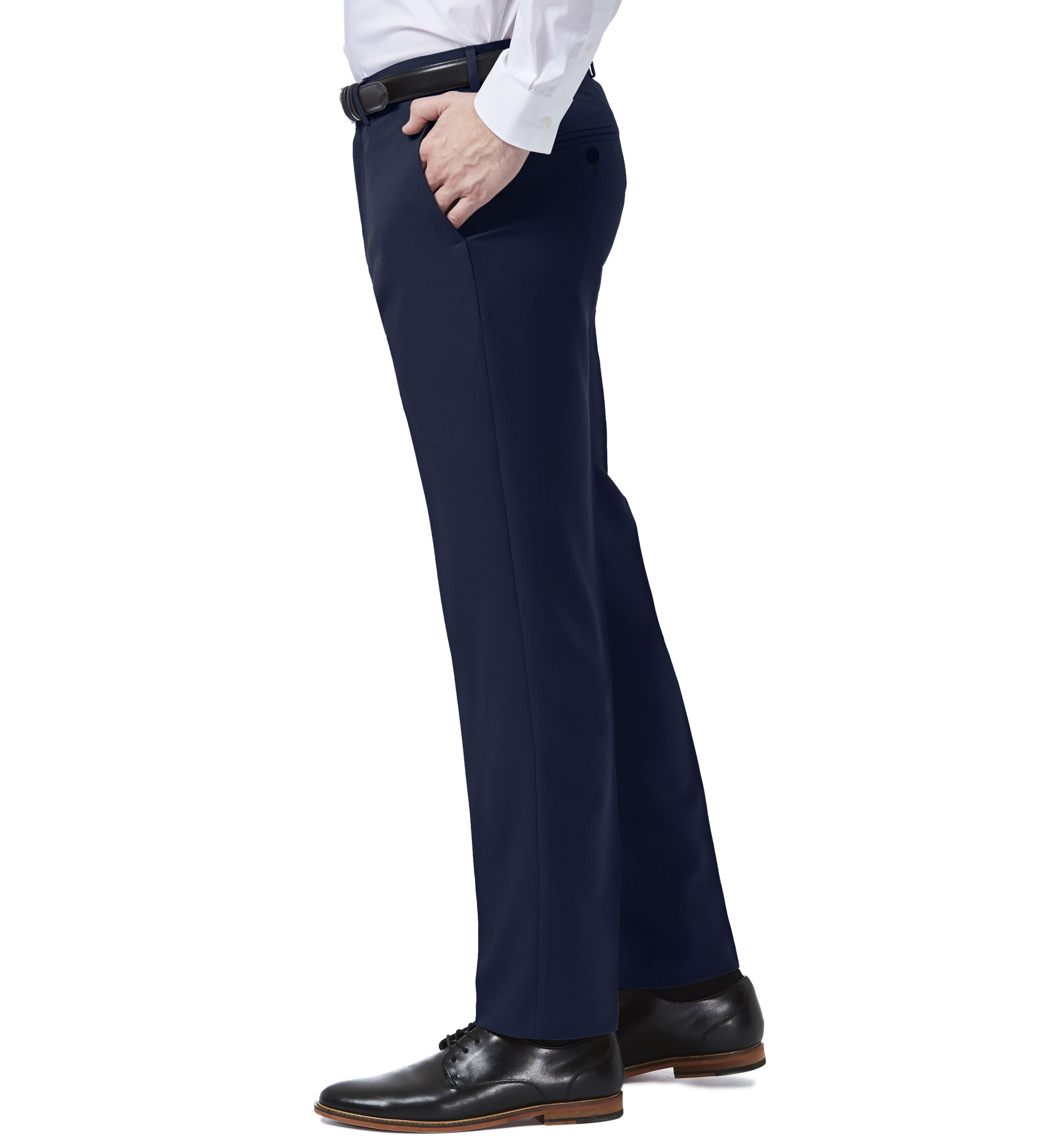Haggar Premium Comfort 4-Way Stretch Slim Fit Flat Front Dress Pants