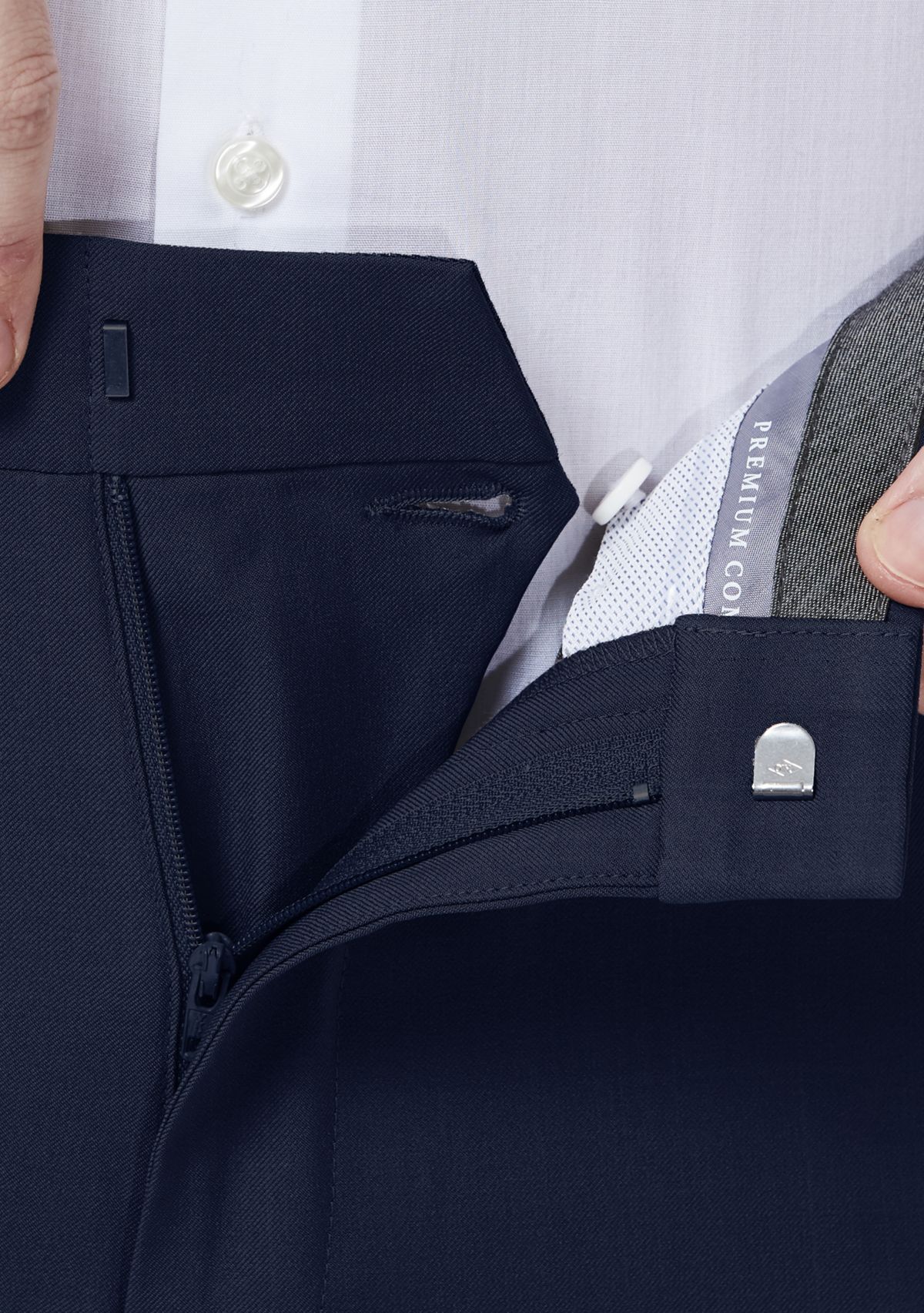 Haggar Premium Comfort 4-Way Stretch Slim Fit Flat Front Dress Pants