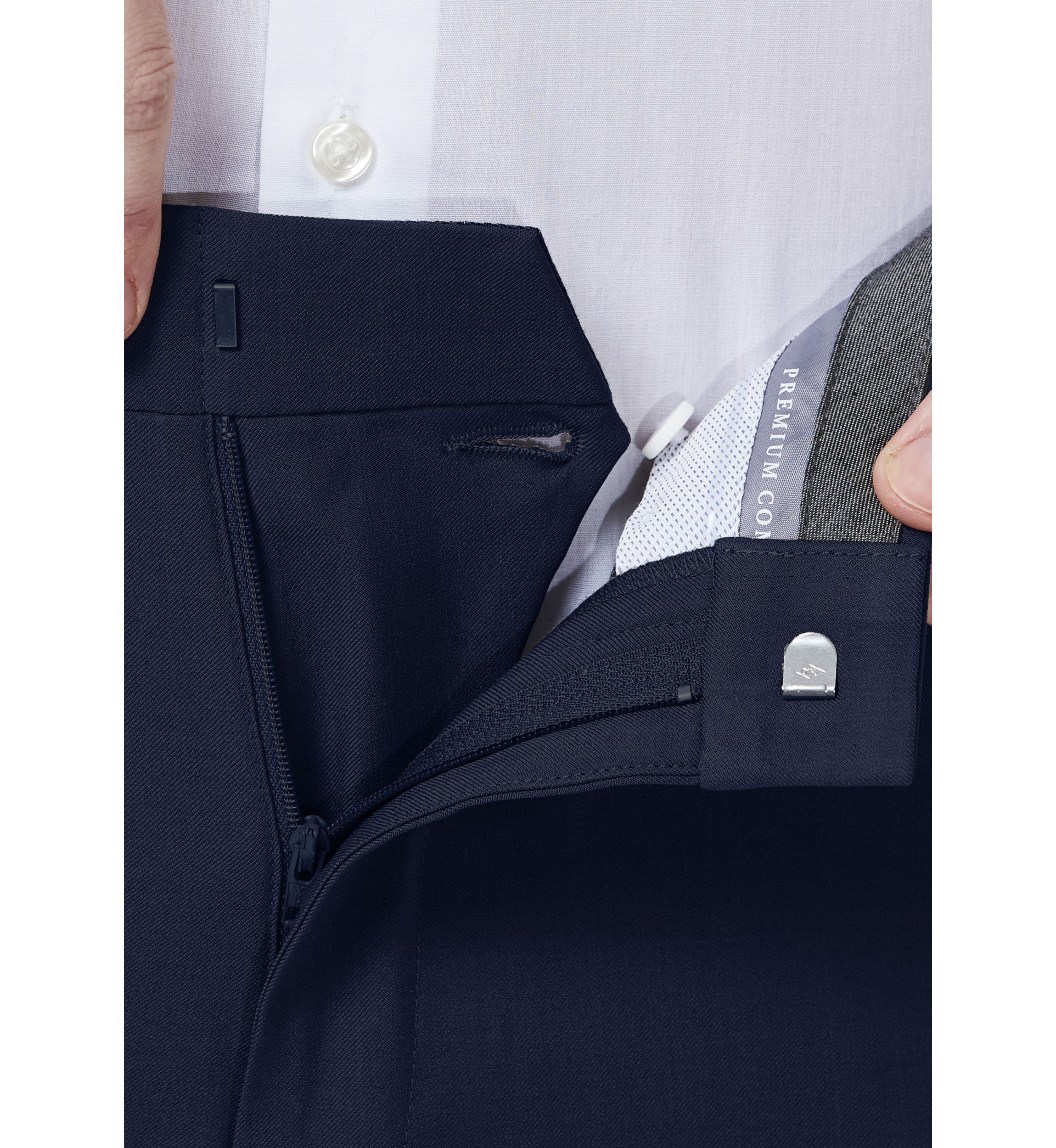 Haggar Premium Comfort 4-Way Stretch Slim Fit Flat Front Dress Pants
