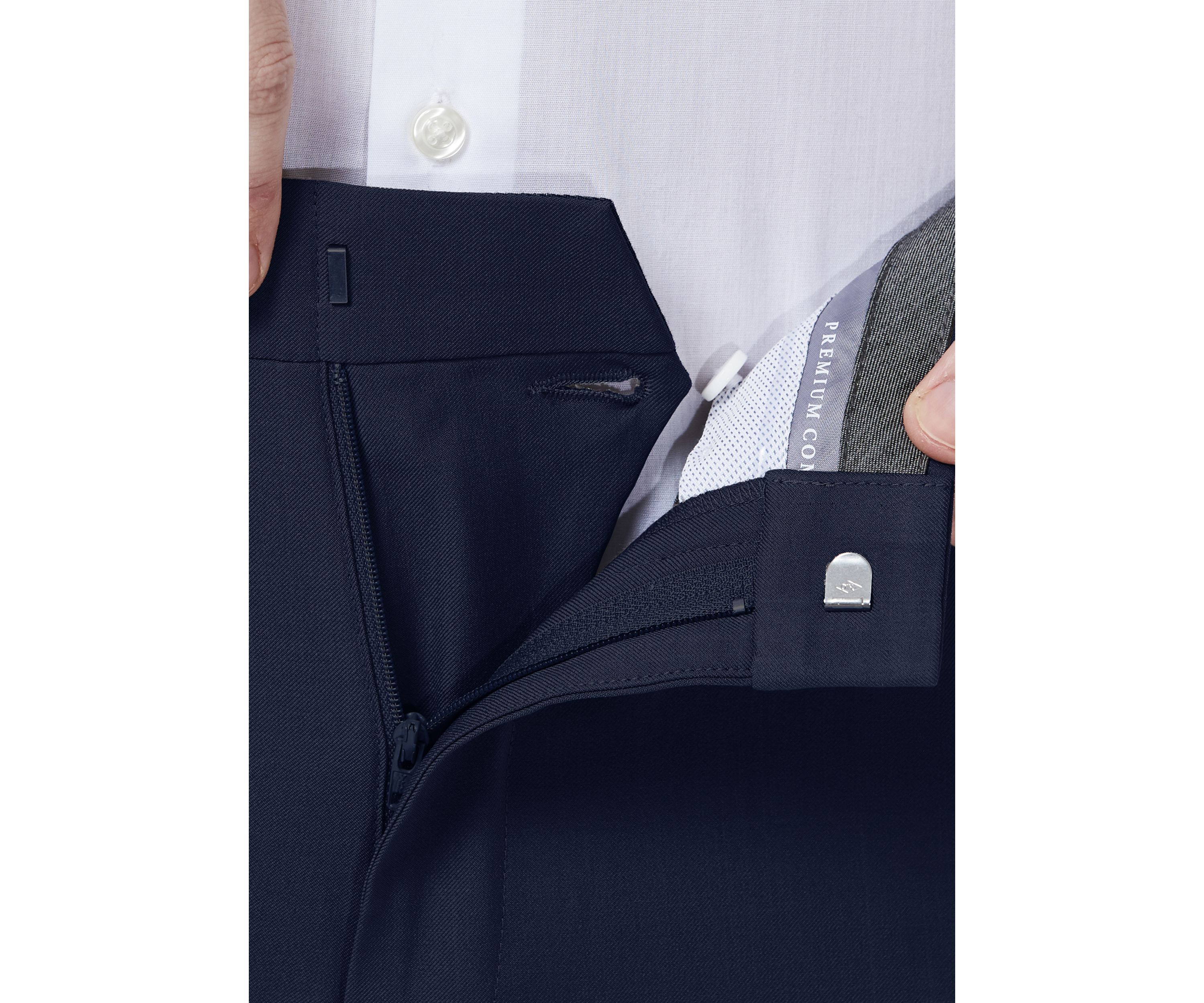 Haggar Premium Comfort 4-Way Stretch Slim Fit Flat Front Dress Pants