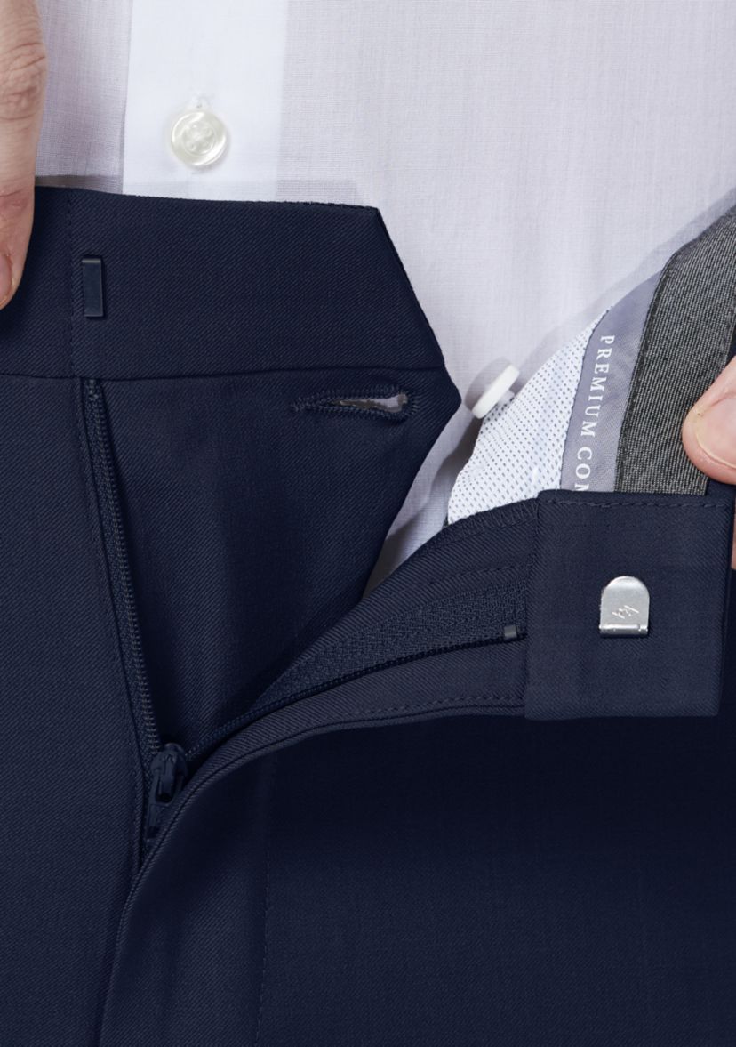 Haggar Premium Comfort 4-Way Stretch Slim Fit Flat Front Dress Pants
