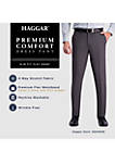 Premium Comfort 4-Way Stretch Slim Fit Flat Front Dress Pants