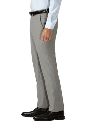 Haggar® 4 Way Stretch Slim Fit Super Flex Waistband Flat Front Dress Pants