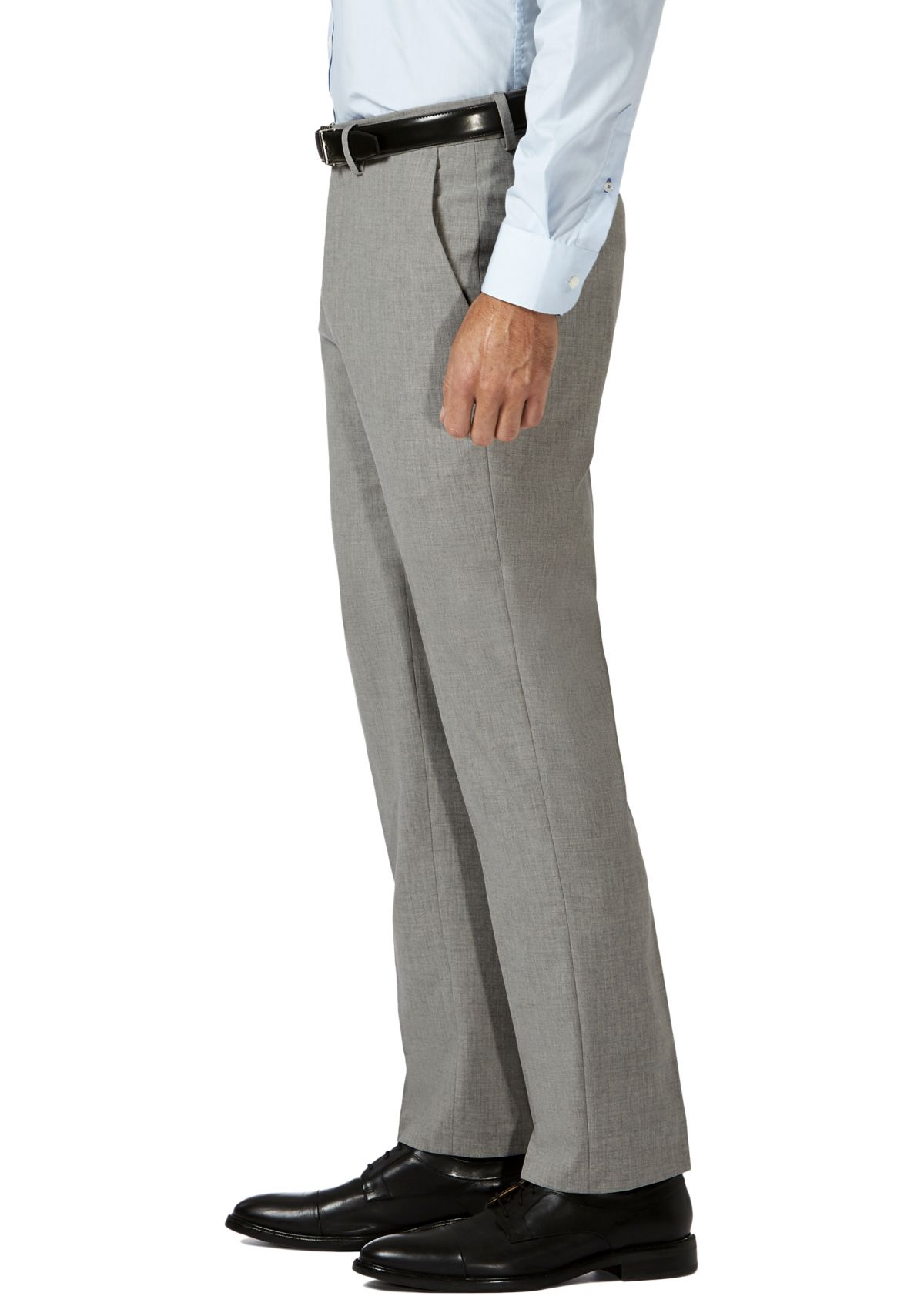 4 Way Stretch Slim Fit Super Flex Waistband Flat Front Dress Pants
