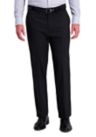 Diamond Weave 4-Way Stretch Classic Fit Flat Front Dress Pants