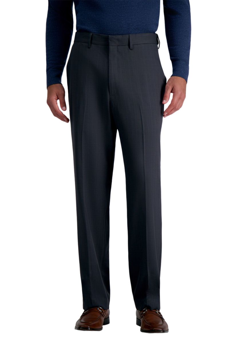 green emerald velvet dress Haggar Premium Comfort Dress Pants, Pleated Front in Black