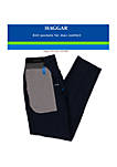 Active Series Straight Fit Flat Front Dress Pants