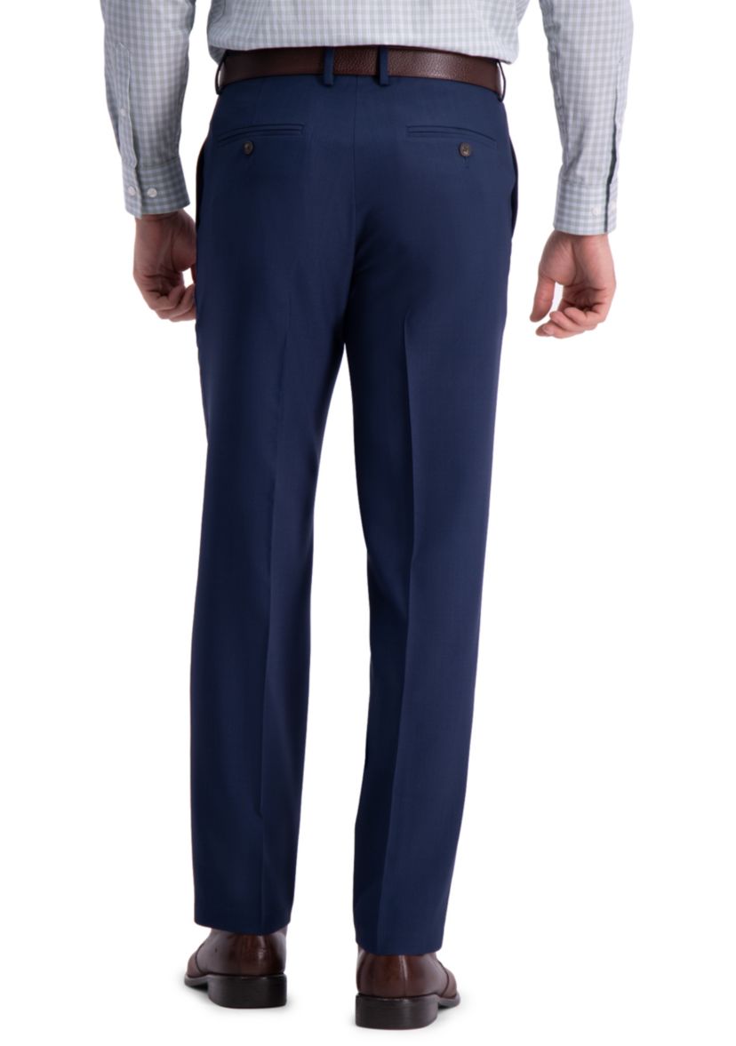 Mens Premium Comfort Straight Fit Flat Front Dress Pant