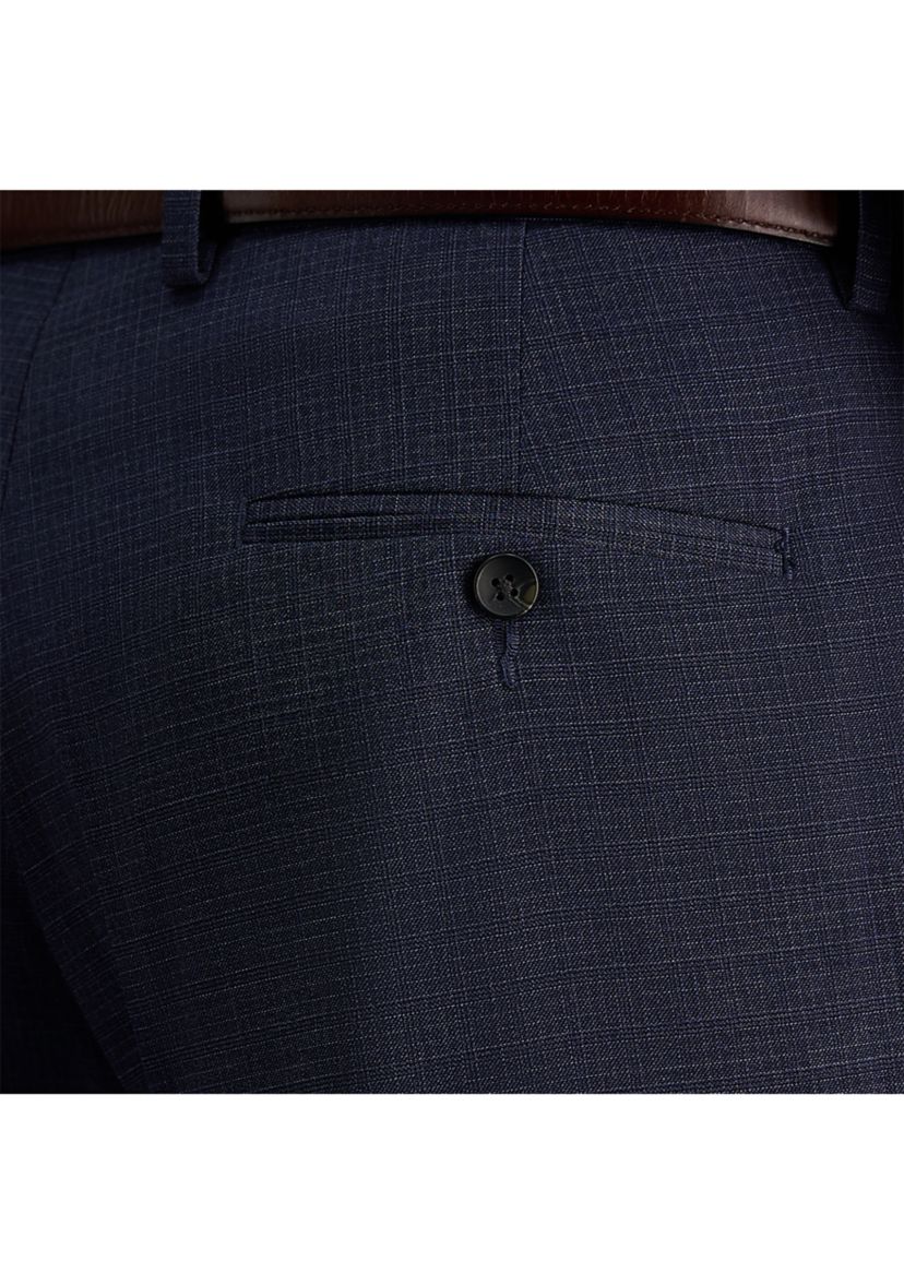 Straight Fit Flat Front Dress Pants