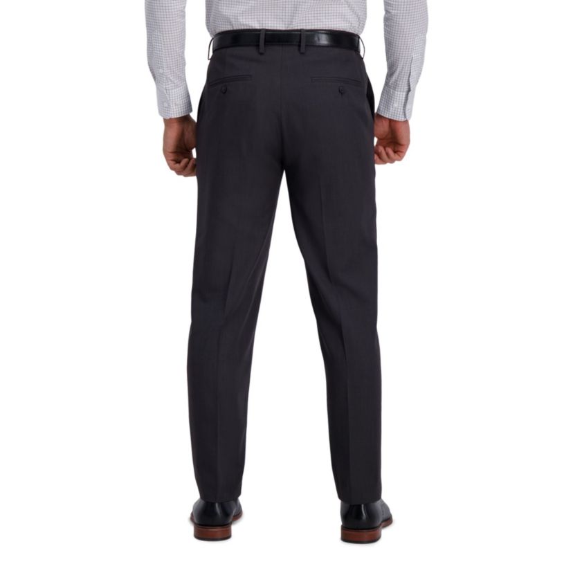 Haggar Premium Comfort Slim Fit Flat Front Houndstooth Dress Pant