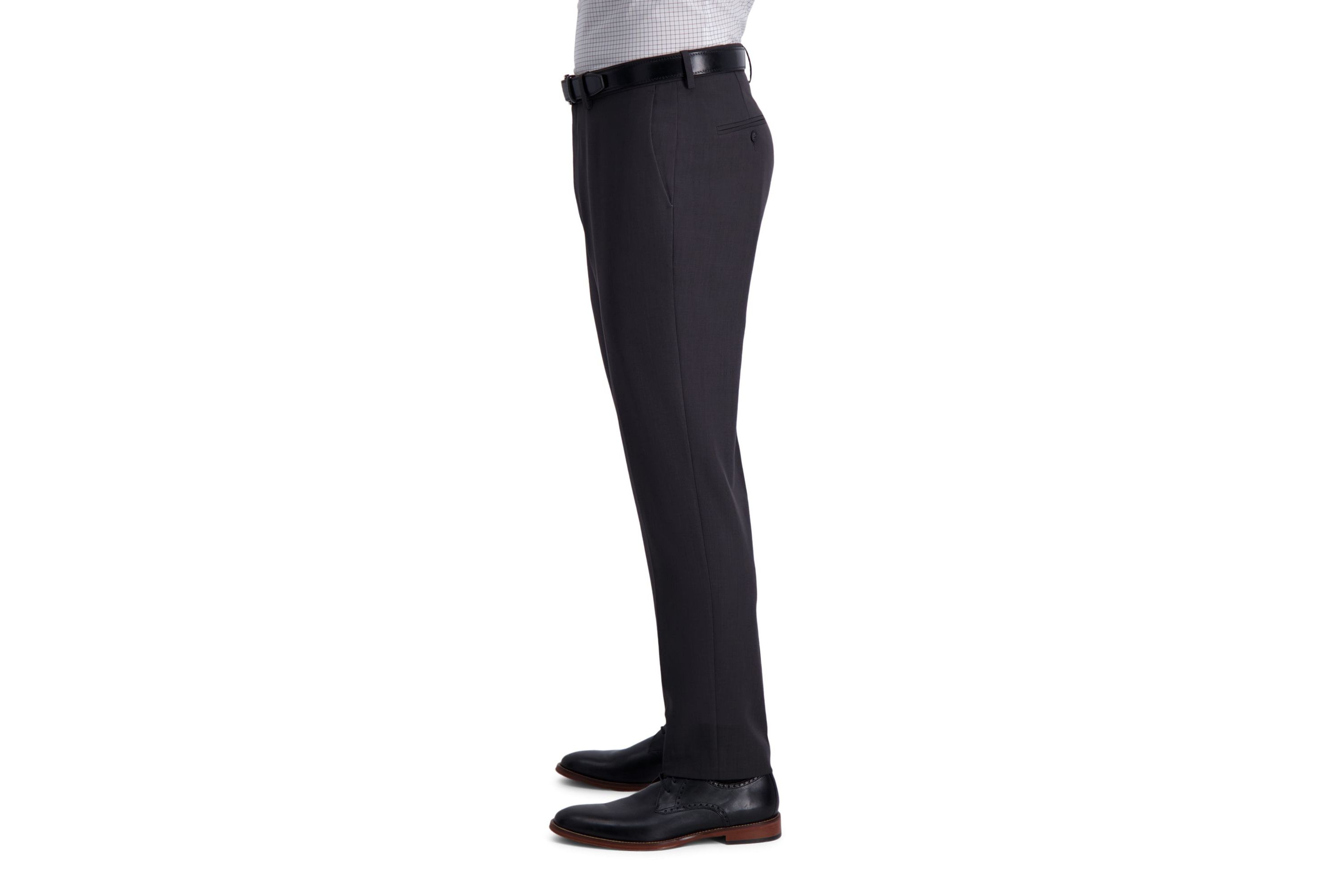 Haggar Premium Comfort Slim Fit Flat Front Houndstooth Dress Pant