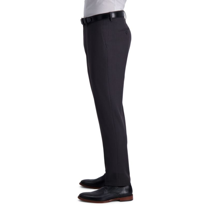 Haggar Premium Comfort Slim Fit Flat Front Houndstooth Dress Pant