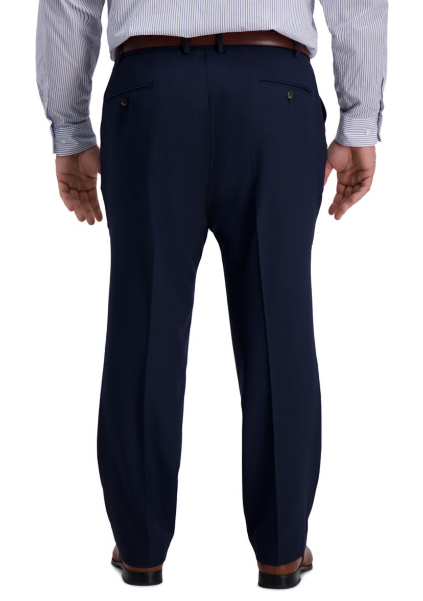 Big & Tall Active Series Classic Fit Flat Front Active Flex Waistband Dress Pants
