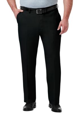 Big & Tall Premium Comfort 4-Way Stretch Classic Fit Hidden Waistband Flat Front Dress Pants