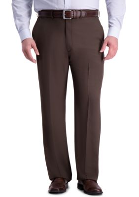 Haggar Men's Big & Tall Premium Comfort 4-Way Stretch Classic Fit Hidden Comfort Waistband Flat Front Dress Pants, 44 x 29