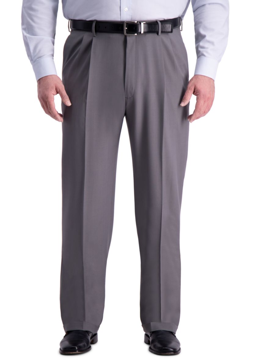 Haggar Big & Tall Premium Comfort 4-Way Stretch Classic Fit Pleat Dress  Pants | Belk