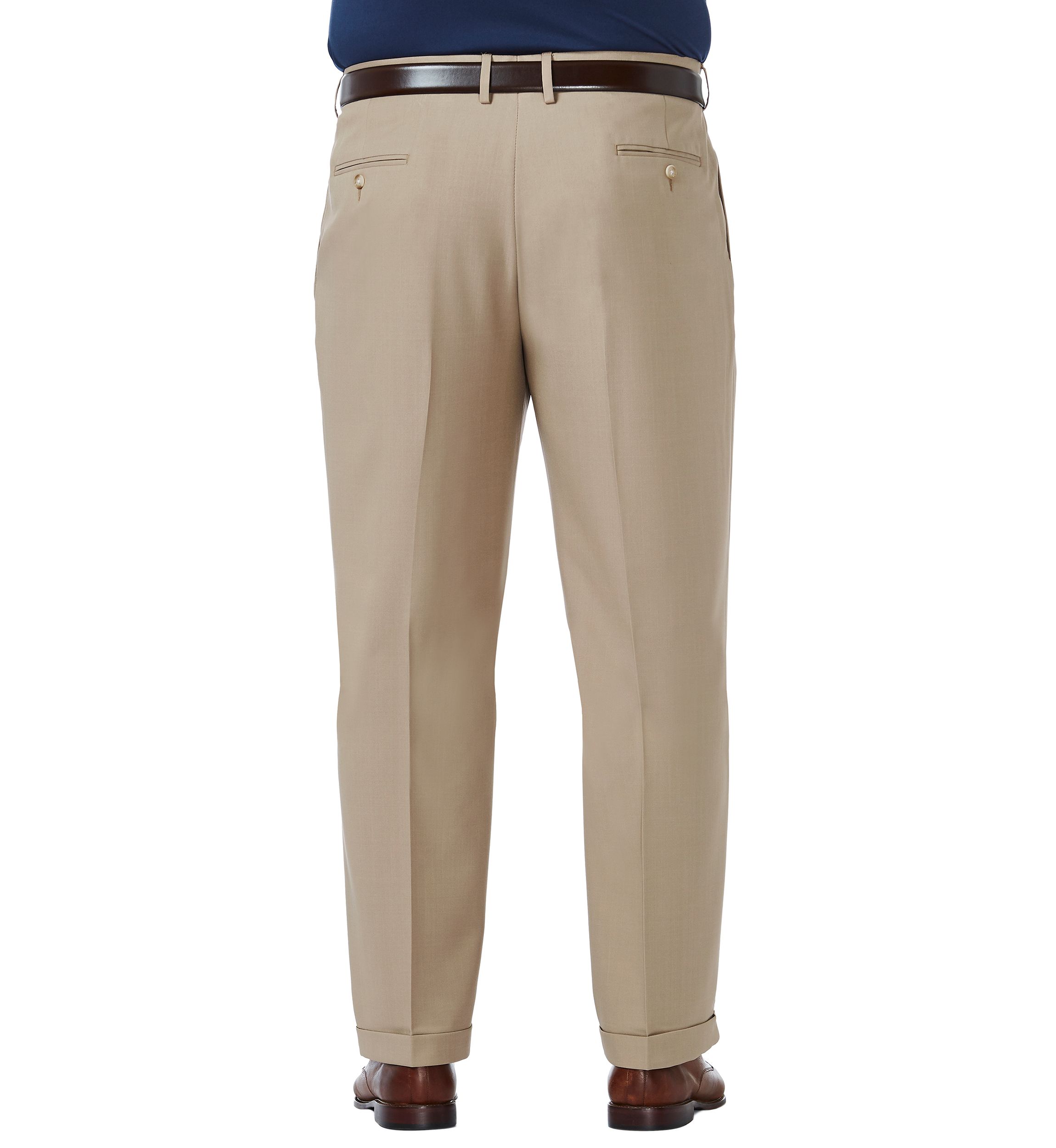 Big & Tall Premium Comfort 4-Way Stretch Classic Fit Pleat Dress Pants