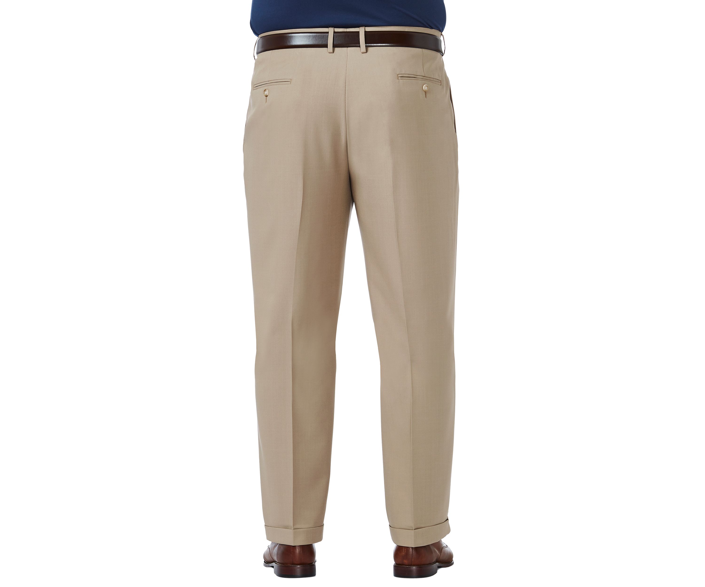 Big & Tall Premium Comfort 4-Way Stretch Classic Fit Pleat Dress Pants