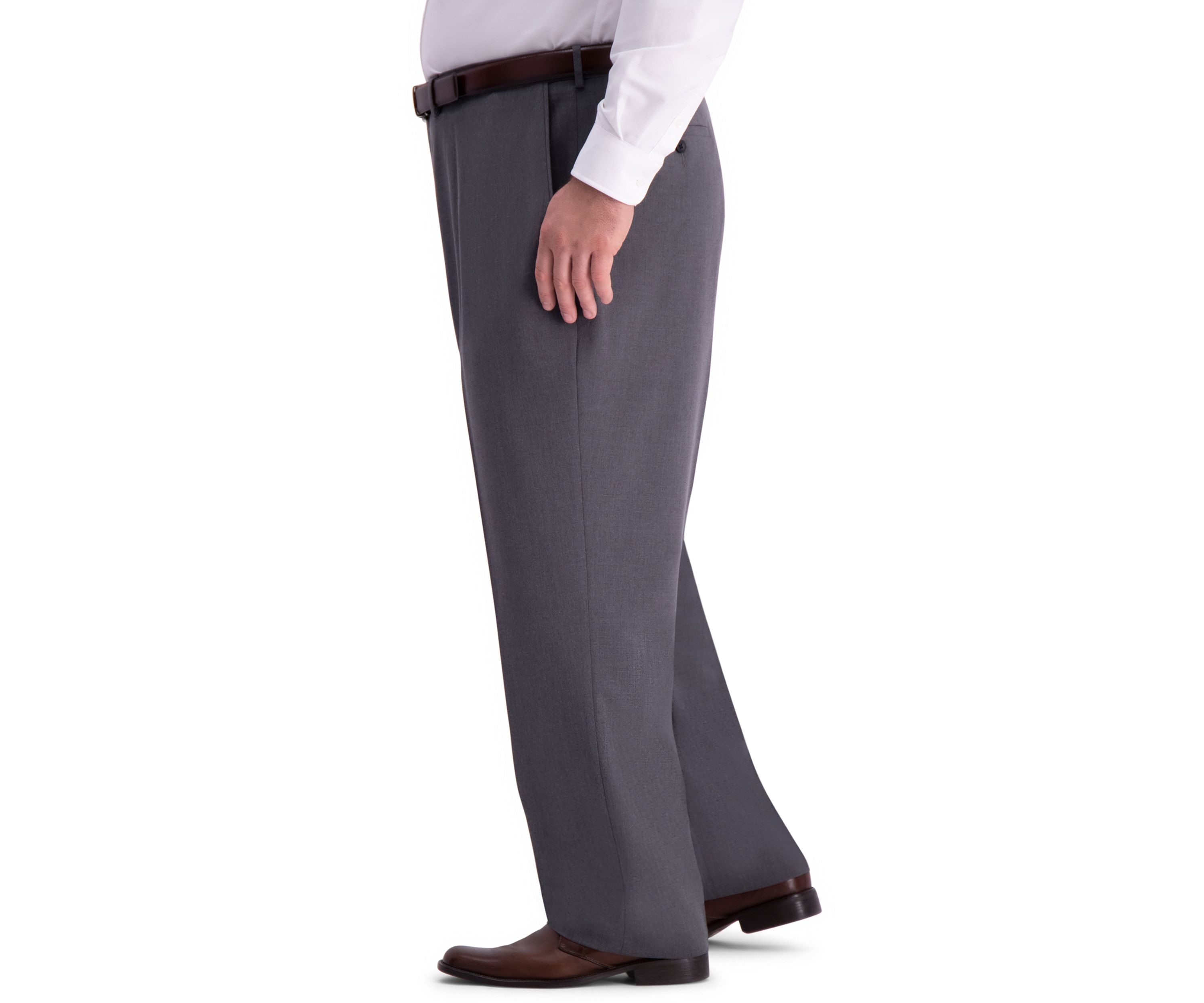 Big & Tall 4 Way Stretch Classic Fit Flat Front Dress Pants