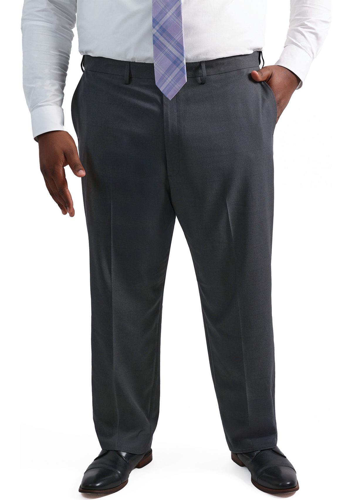 Big & Tall Premium Comfort Classic FIt Flat Front Dress Pants