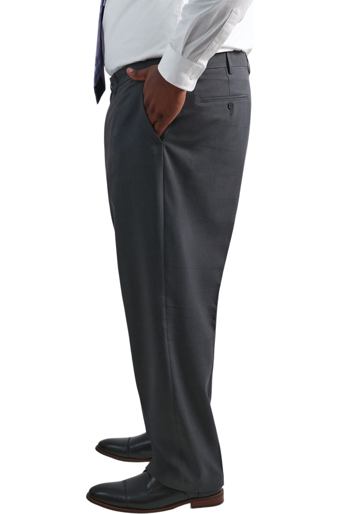 Big & Tall Premium Comfort Classic FIt Flat Front Dress Pants