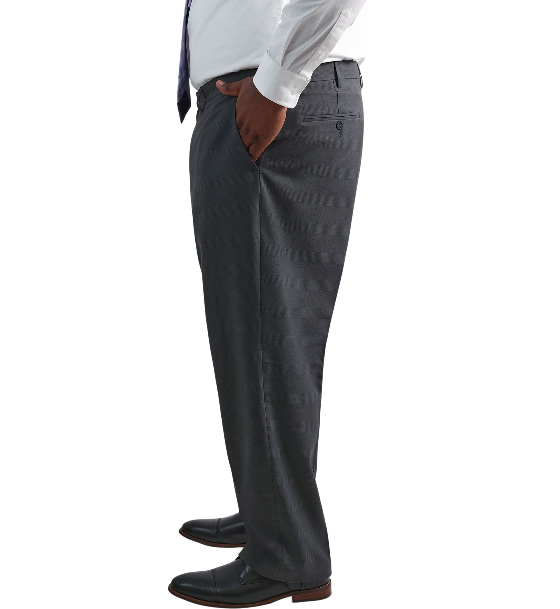 Big & Tall Premium Comfort Classic FIt Flat Front Dress Pants
