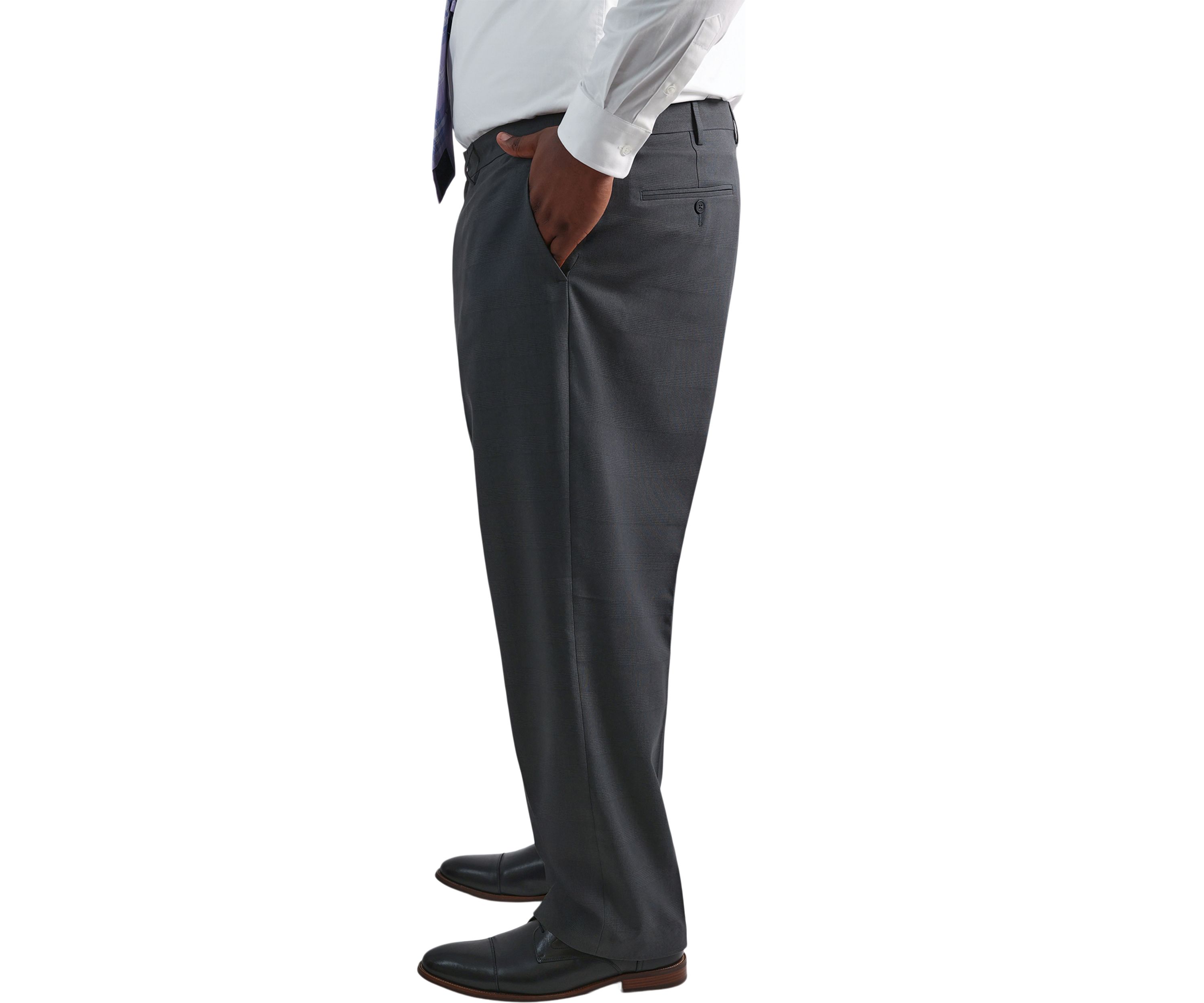 Big & Tall Premium Comfort Classic FIt Flat Front Dress Pants