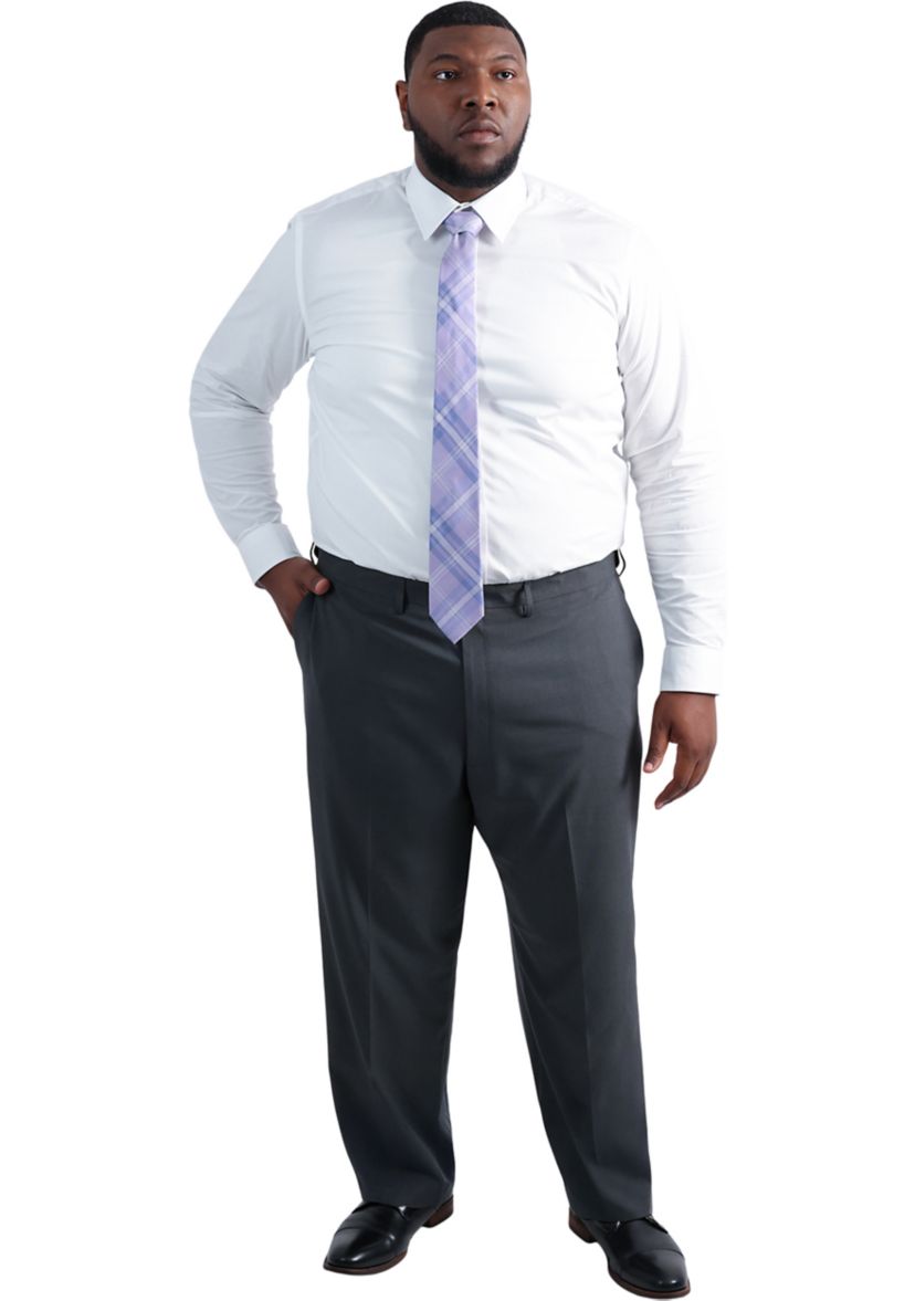 Big & Tall Premium Comfort Classic FIt Flat Front Dress Pants