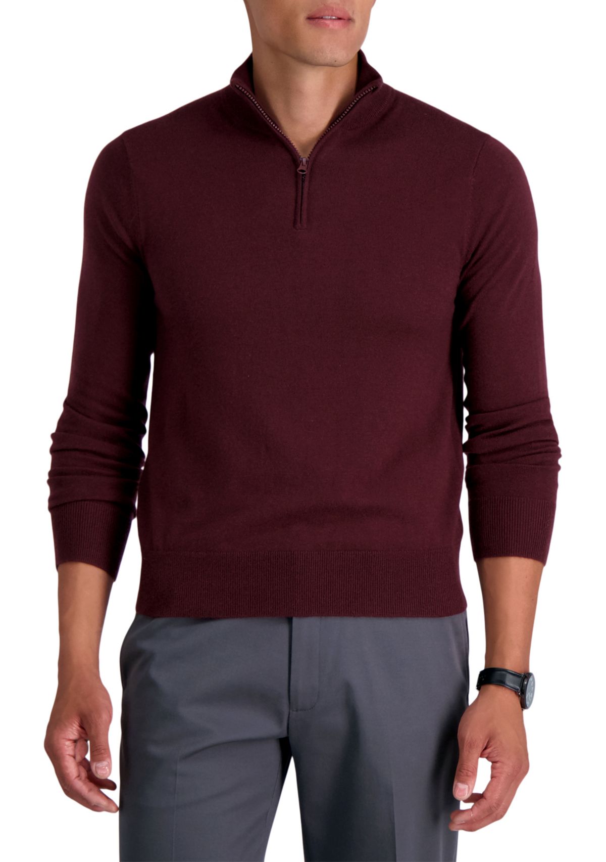 J.M. Haggar™ Quarter Zip Sweater 